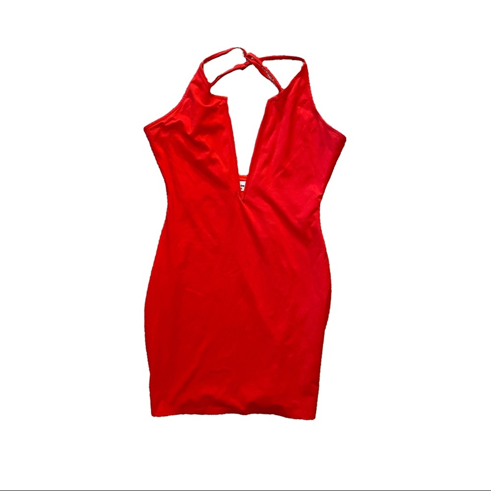 FIRE HOT RED BODYCON DRESS